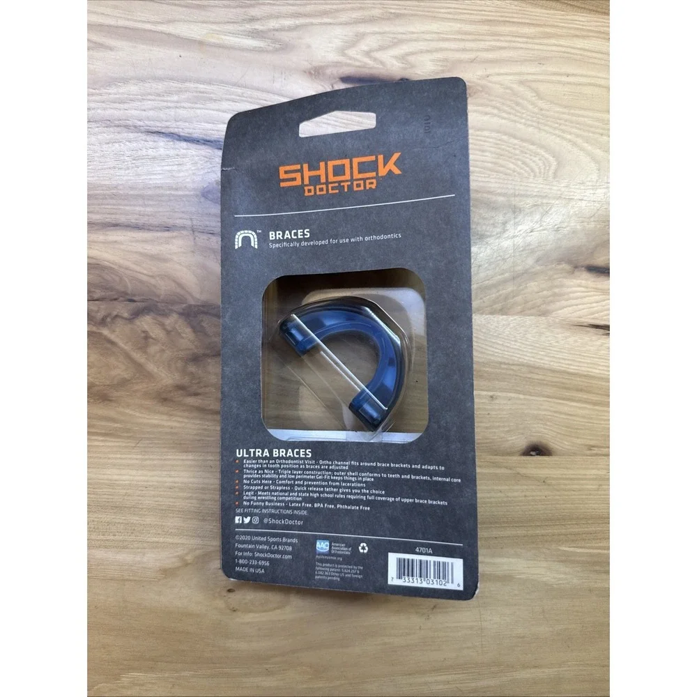 Shock Doctor Ultra Braces Flavor Fusion Mouthguard Adult 11+ tether included